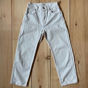 Rudy Jude Utility Jeans, size 2, natural canvas